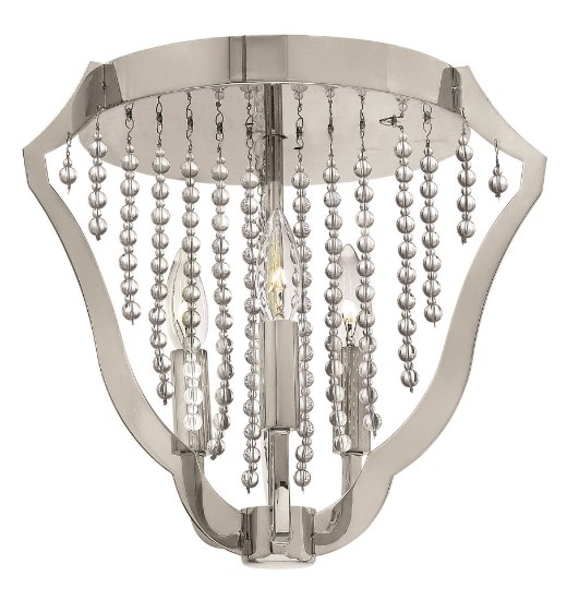 Picture of 40w Foyer Bijou CAND Polished Nickel* Flush Mount