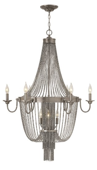 Foto para 60w Chandelier Regis CAND Brushed Nickel* Two Tier Foyer