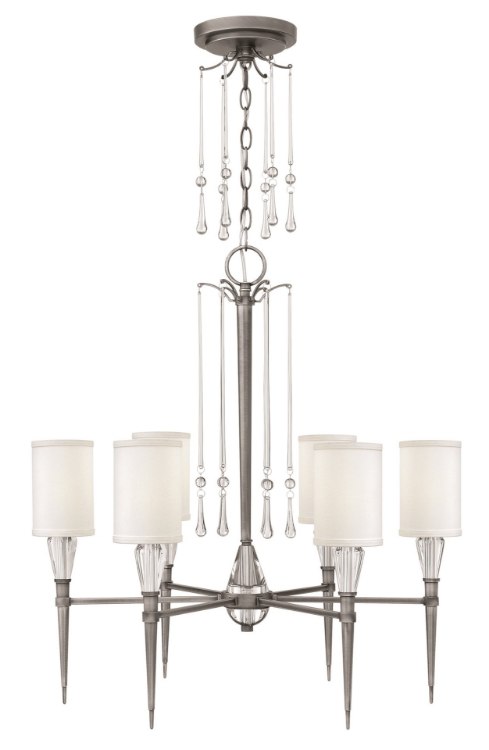 Foto para 60w Chandelier Bentley CAND Antique Nickel* Single Tier