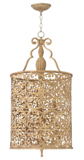 Picture of 60w Foyer Carabel CAND Brushed Champagne Single Tier Foyer