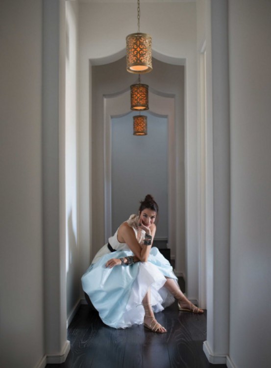 Foto para 100w Mini-Pendant Carabel MED Brushed Champagne