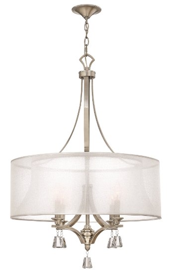 Foto para 60w Chandelier Mime CAND Brushed Nickel* Single Tier