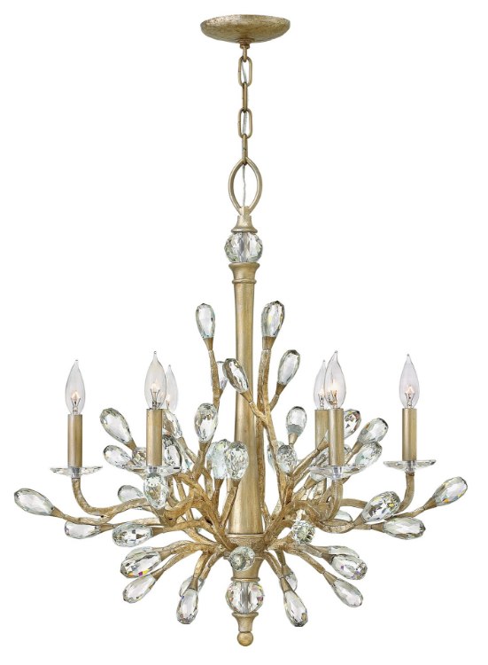 Picture of 60w Chandelier Eve CAND Champagne Gold Single Tier