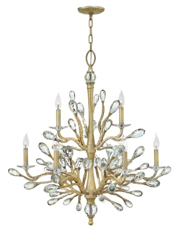 Picture of 60w Chandelier Eve CAND Champagne Gold Two Tier