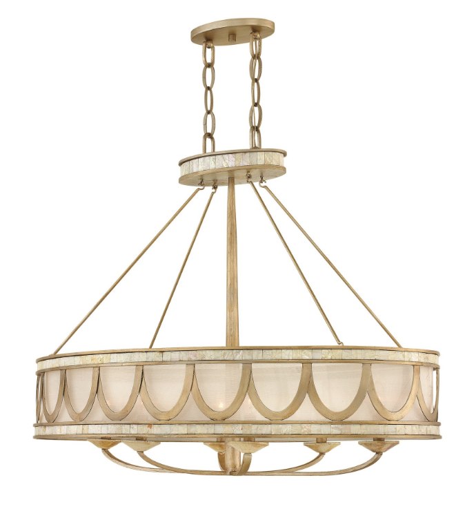Picture of 60w Chandelier Sirena CAND Champagne Gold Linear