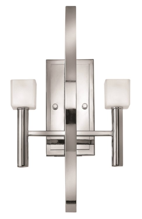 Foto para 60w Sconce Mondo G-9 Frosted Cube-Shaped Polished Chrome* Two Light Sconce