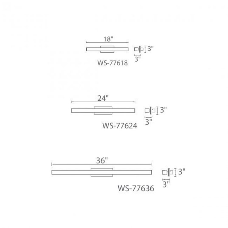 Foto para 20.5w 1785lm 24" 35K Brink Brushed Aluminum Bath Vanity