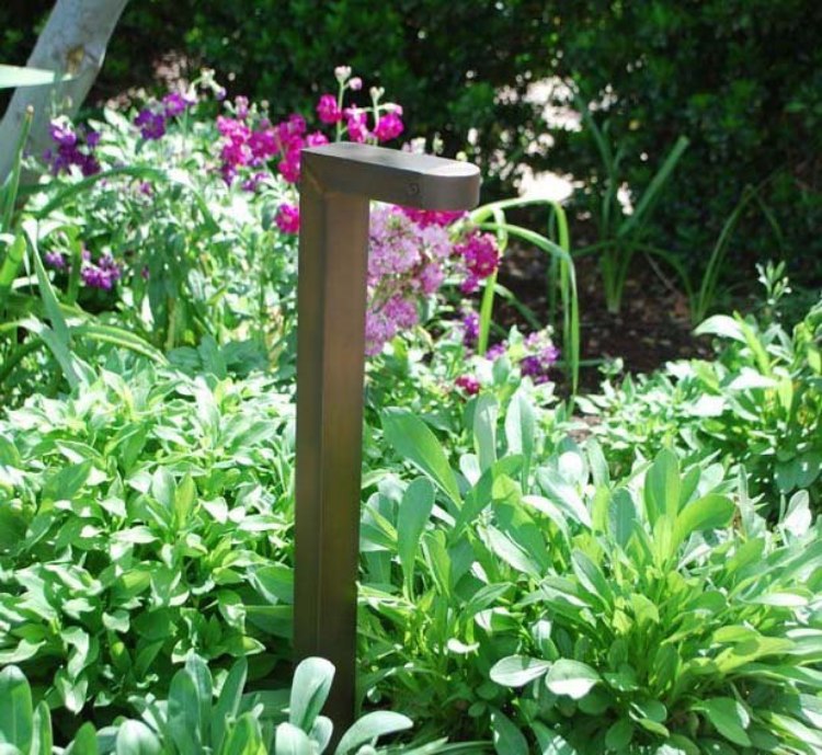 Foto para 3w 160lm 2″ Contemporary Extruded Aluminum Black Textured Powder LED Path Light