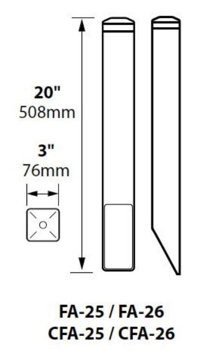 Foto para 20" 75w 12v Black Textured Powder Mounting Pedestal w/Transformer