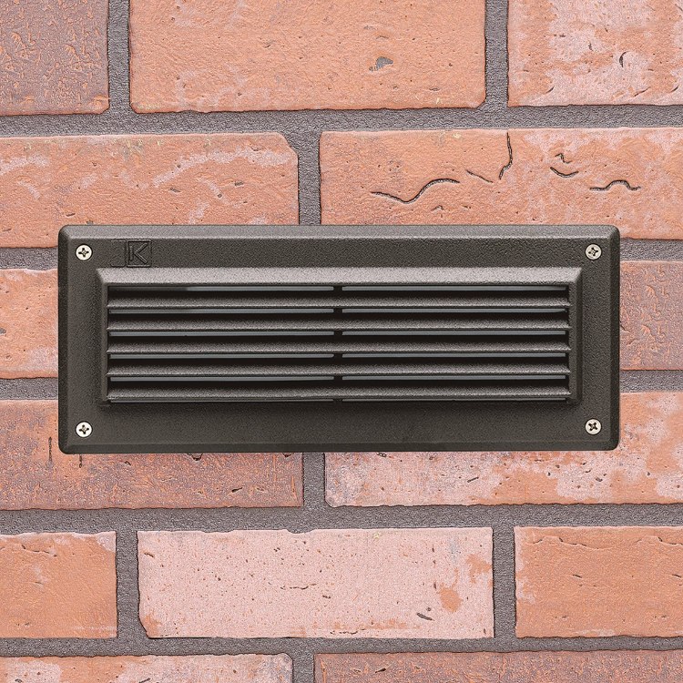 Foto para 2.5w 12v SW Aluminum Textured Architectural Bronze Louver LED Brick Light