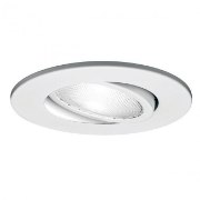 Foto para 75w 5" White Line Voltage Adjustable Ring Downlight Recessed Trim