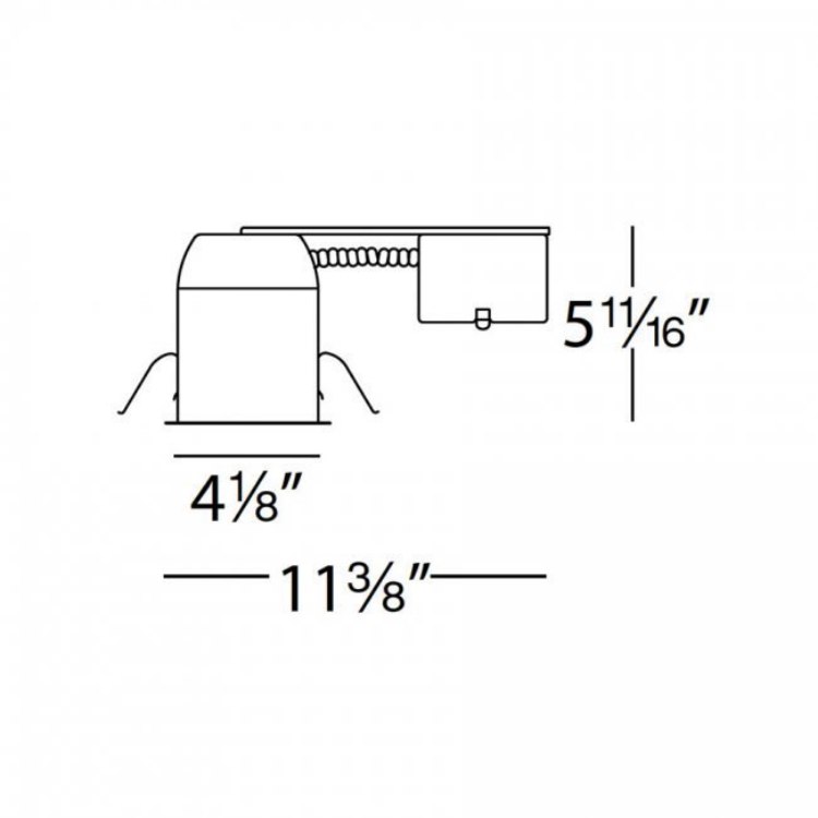 Foto para 50w 4" Non-IC Remodel Shallow Airtight Ready Line Voltage Remodel Housing