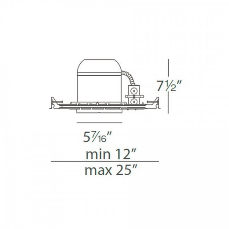 Foto para 75w 5" IC/Non-IC New Construction Airtight Ready Line Voltage Remodel Housing