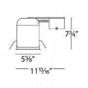 Picture of 75w 5" IC/Non-IC Remodel Airtight Ready Line Voltage Remodel Housing