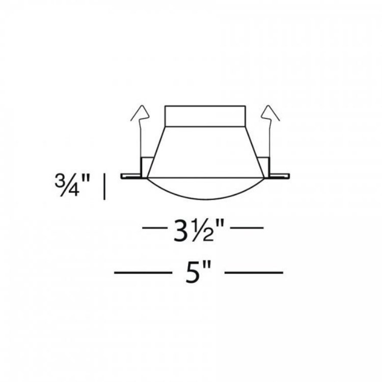 Foto para 50w 4" White Line Voltage Wet Shower Downlight Recessed Trim