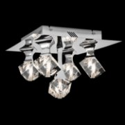 Foto para 20w Rockne Clear K9 Crystal Chrome G4 5 light flush