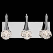 Foto para 20w Rockne Clear K9 Crystal Chrome G4 3 light vanity