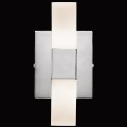 Picture of 397lm Tvill Etched Acrylic Chrome Integrated LED Sconce