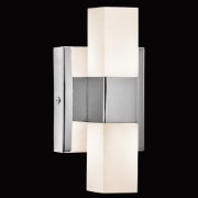 Picture of 397lm Tvill Etched Acrylic Chrome Integrated LED Sconce