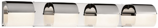 Foto para 824lm Olo Frosted Acrylic Chrome Integrated LED 4 Light Vanity