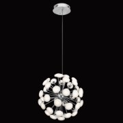 Picture of 2641lm Kotton Frosted Glass White Chrome Integrated LED Warm white LED 49-light Chandelier/Foyer