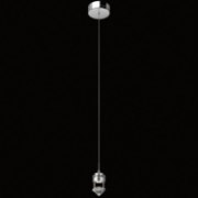Picture of 432lm Essex Clear Crystal Chrome Integrated LED 1 Light Mini Pendant