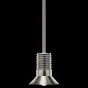 Foto para 246lm Koflo Etched Acrylic Brushed Nickel Integrated LED 1 Light Mini Pendant