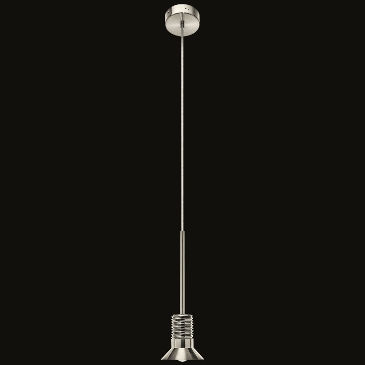 Foto para 246lm Koflo Etched Acrylic Brushed Nickel Integrated LED 1 Light Mini Pendant