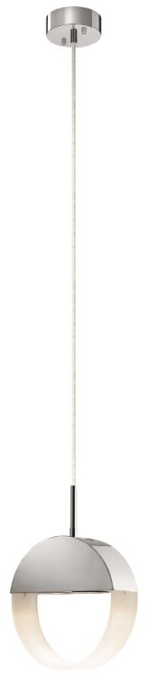 Foto para 35w Anello Etched Acrylic Chrome GU10 2 Light Pendant