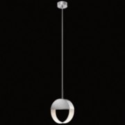 Picture of 35w Anello Etched Acrylic Chrome GU10 2 Light Pendant