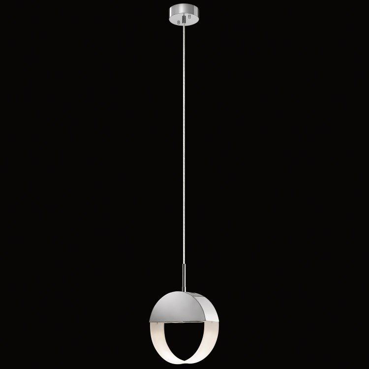 Foto para 35w Anello Etched Acrylic Chrome GU10 2 Light Pendant