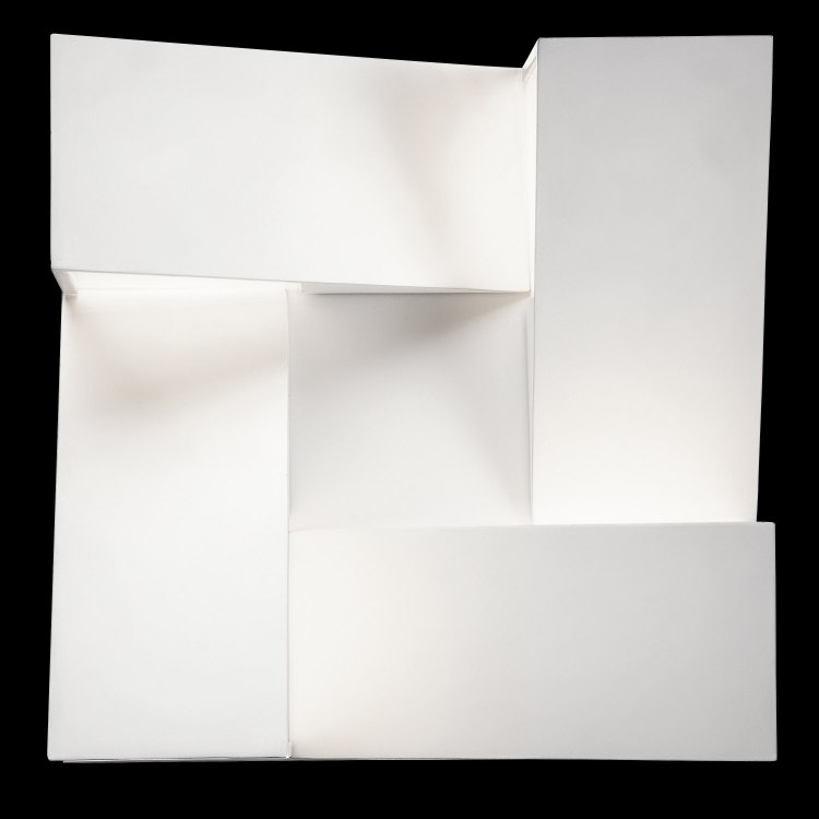 Foto para 130lm Javan Etched Acrylic White Integrated LED Sconce