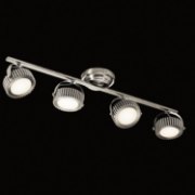 Picture of 1200lm Sevier Etched Acrylic Brushed Nickel Integrated LED 4 Light Rail