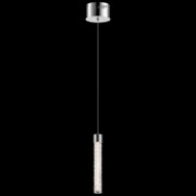 Picture of 326lm Intezo Clear Barber Pole Glass Chrome Integrated LED Mini Pendant