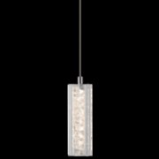 Foto para 453lm Neruda Clear Crystal W/ Crystal Gems Chrome Integrated LED warm white LED mini pendant