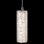 Picture of 1502lm Neruda Clear Crystal W/ Crystal Gems Chrome Integrated LED warm white LED 5 light spiral pendant