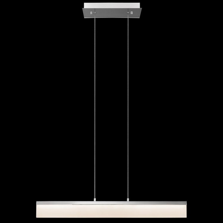 Foto para 1207lm Colson Etched Acrylic Chrome Integrated LED 32 inch island pendant