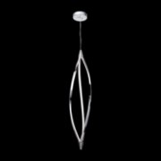 Foto para 2343lm Meridian Etched Acrylic Chrome Integrated LED Foyer Light