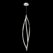 Foto para 2343lm Meridian Etched Acrylic Brushed Nickel Integrated LED Foyer Light