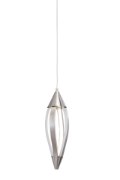 Picture of 223lm Meridian Etched Acrylic Brushed Nickel Integrated LED Mini Pendant