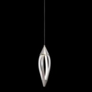 Foto para 223lm Meridian Etched Acrylic Brushed Nickel Integrated LED Mini Pendant