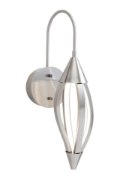 Picture of 264lm Meridian Etched Acrylic Brushed Nickel Integrated LED Sconce