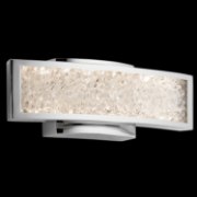 Picture of 438lm Crushed Ice Clear Glass With Crystals Gems Chrome Integrated LED 1-Light Sconce
