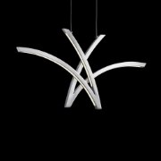 Picture of 1189lm Zara Etched Acrylic Chrome Integrated LED Pendant