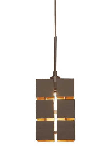 Picture of 136lm Emnist Olde Bronze (Gold Inner Frame) Integrated LED 1LT LED  Mini Pendant