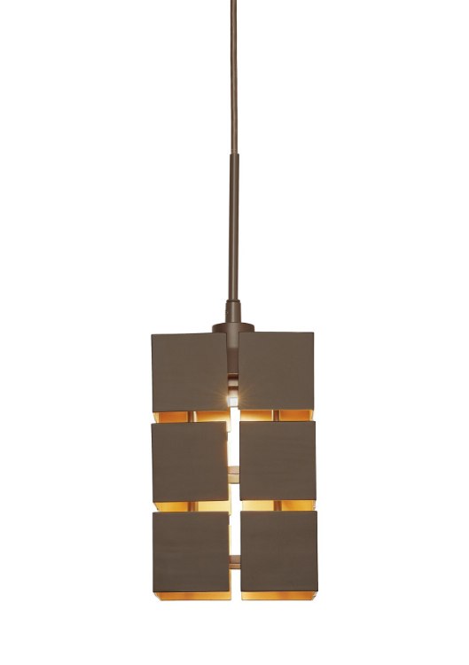 Foto para 136lm Emnist Olde Bronze (Gold Inner Frame) Integrated LED 1LT LED  Mini Pendant
