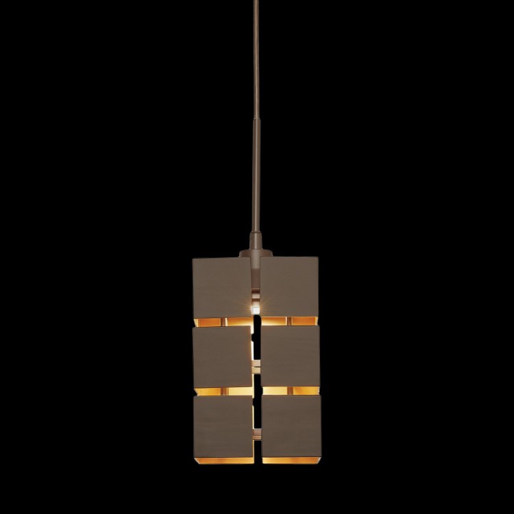 Foto para 136lm Emnist Olde Bronze (Gold Inner Frame) Integrated LED 1LT LED  Mini Pendant