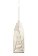 Foto para 213lm Vitalina Brushed Nickel & Stainless Steel Integrated LED 1LT LED  Mini Pendant