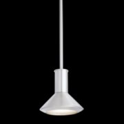 Foto para 408lm Rovero Etched Glass (Diffuser) Brushed Nickel Integrated LED 1LT LED INDOOR MINI PENDANT