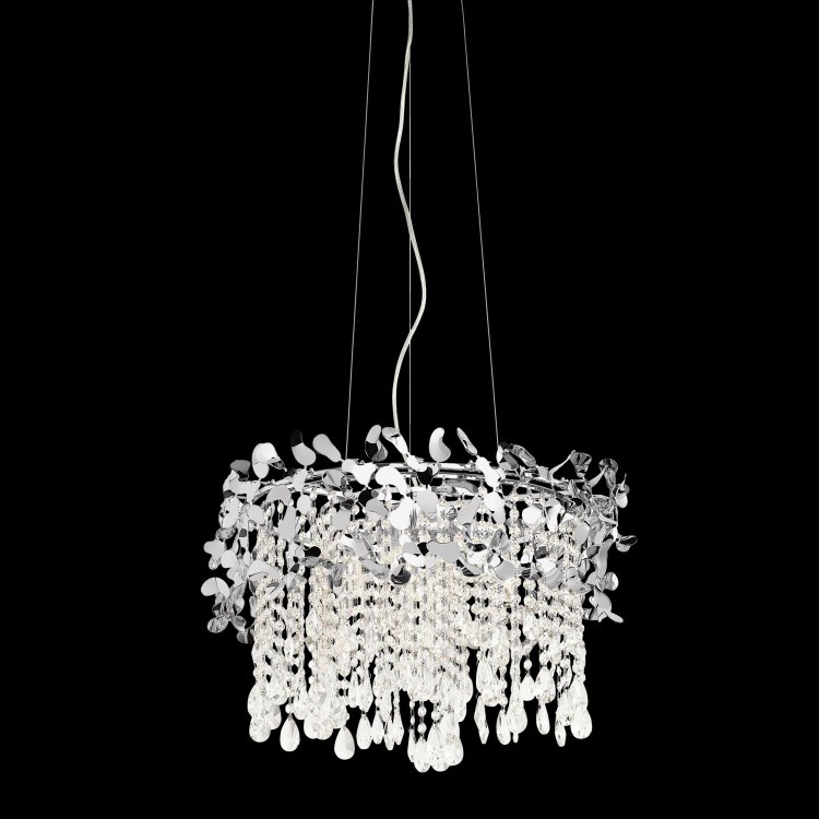 Foto para 40w Alexa Chrome G9 Large Drum Pendant